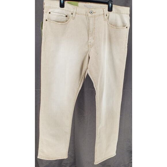 Goodfellow & Co Men's 40W x 30L Premium Light Brown Slim Lightweight Denim New - Picture 1 of 5